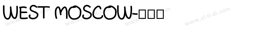 WEST MOSCOW字体转换